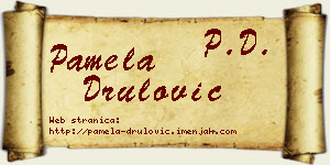 Pamela Drulović vizit kartica